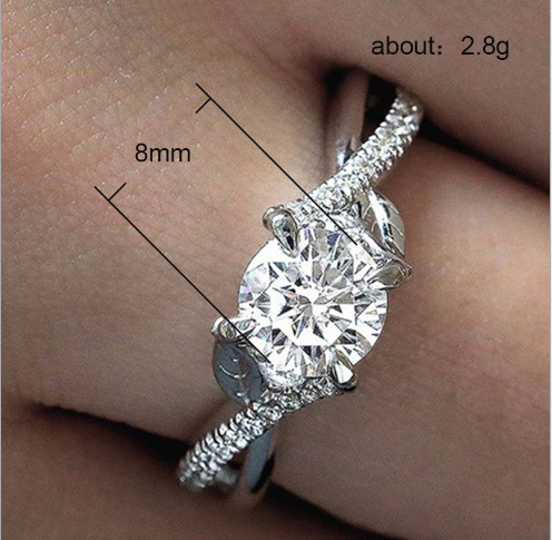 Hao Moissanite Round Ring - Luxe Daily Wear