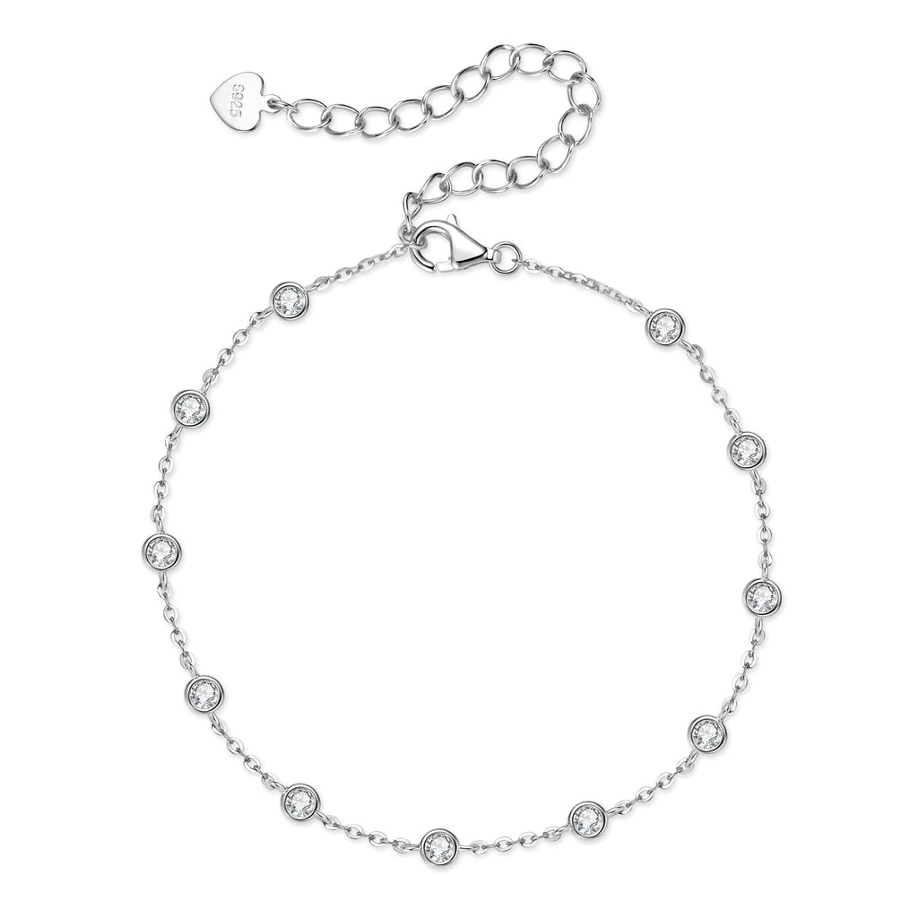 Moissanite Tennis Bracelet – D Color VVS1 Lab Created Moissanite | 925 Sterling Silver