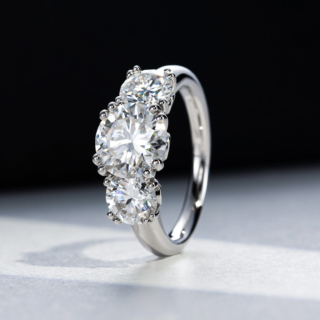 Sanshi 5 Carat D Color Moissanite Ring for Women