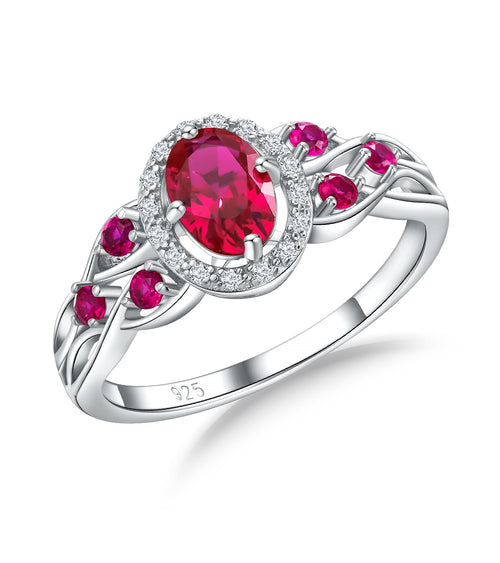 1.2 Carat Big Gemstone Engagement Ring (Size 10)