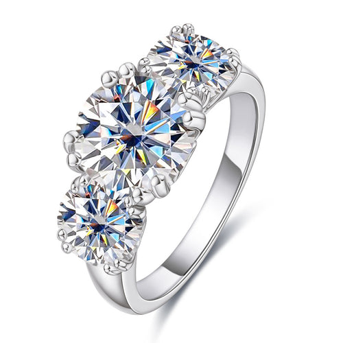 5 Carat D Color Moissanite Ring