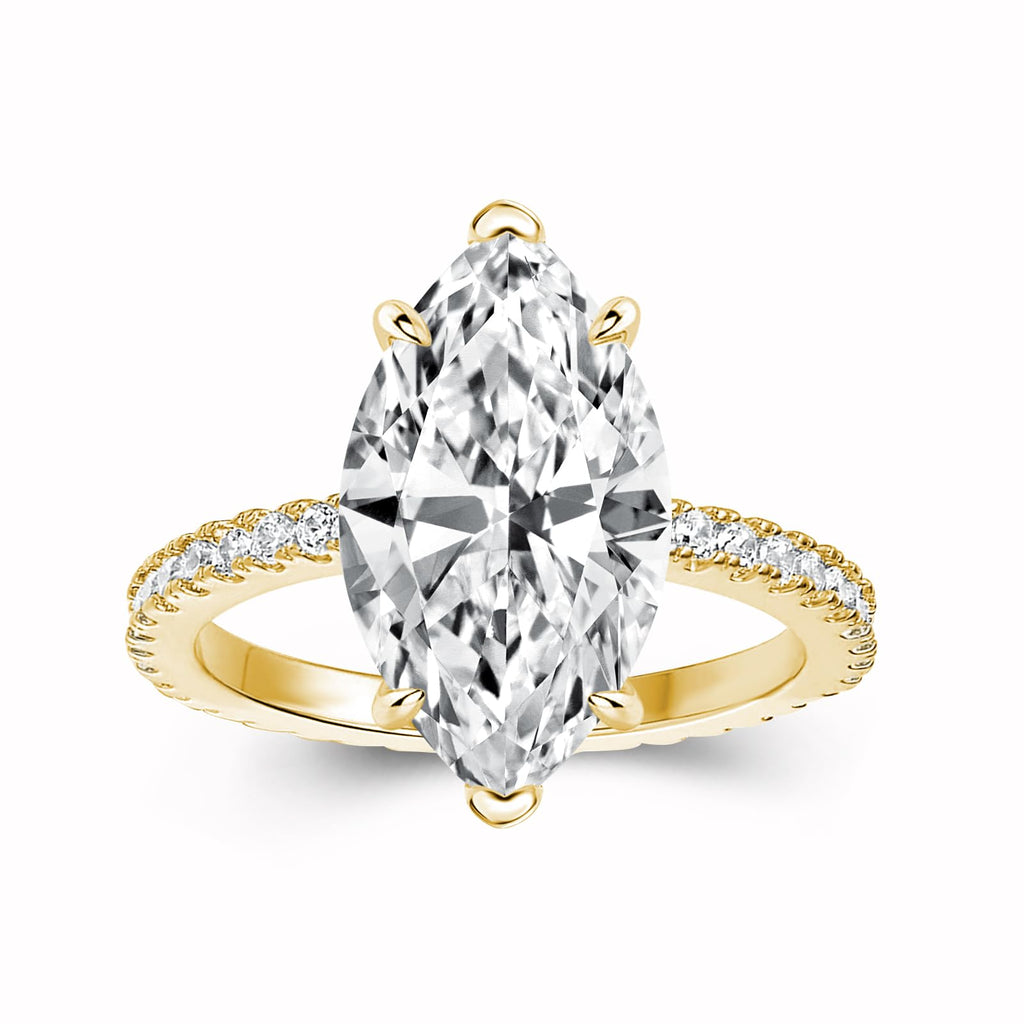 3.5CT Marquise Cut Engagement Ring (Size 4.5)