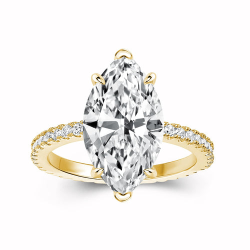 3.5CT Marquise Cut Engagement Ring (Size 4.5)