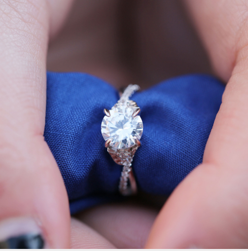 Hao Moissanite Round Ring - Luxe Daily Wear